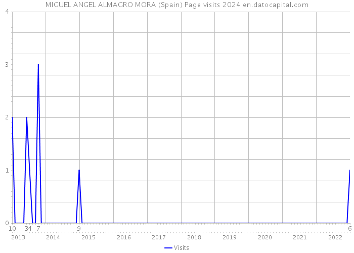 MIGUEL ANGEL ALMAGRO MORA (Spain) Page visits 2024 