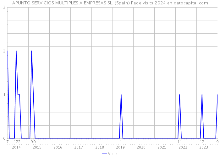 APUNTO SERVICIOS MULTIPLES A EMPRESAS SL. (Spain) Page visits 2024 