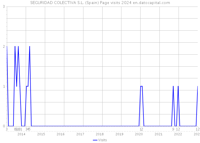 SEGURIDAD COLECTIVA S.L. (Spain) Page visits 2024 