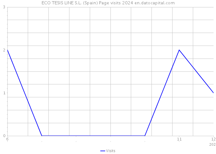 ECO TESIS LINE S.L. (Spain) Page visits 2024 