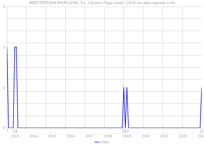 MEDITERRANI MARCANA, S.L. (Spain) Page visits 2024 