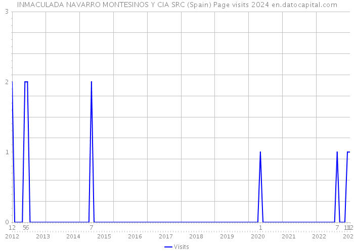 INMACULADA NAVARRO MONTESINOS Y CIA SRC (Spain) Page visits 2024 