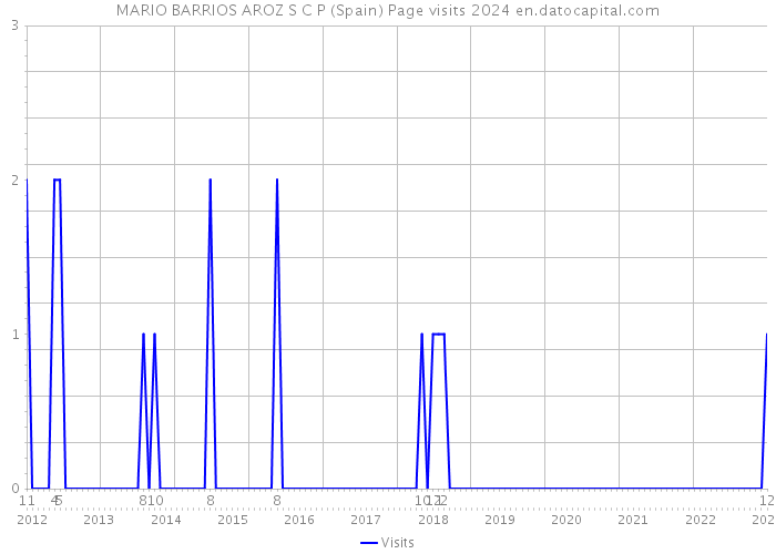 MARIO BARRIOS AROZ S C P (Spain) Page visits 2024 
