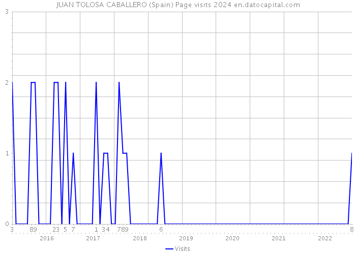 JUAN TOLOSA CABALLERO (Spain) Page visits 2024 