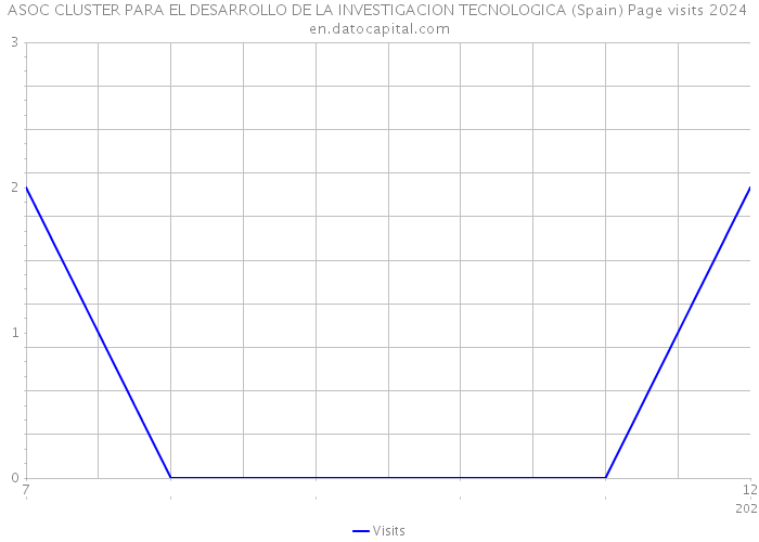 ASOC CLUSTER PARA EL DESARROLLO DE LA INVESTIGACION TECNOLOGICA (Spain) Page visits 2024 