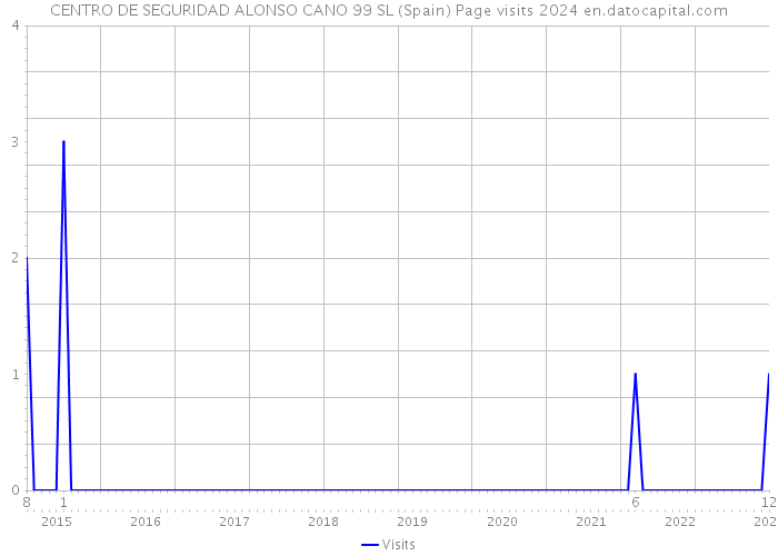 CENTRO DE SEGURIDAD ALONSO CANO 99 SL (Spain) Page visits 2024 