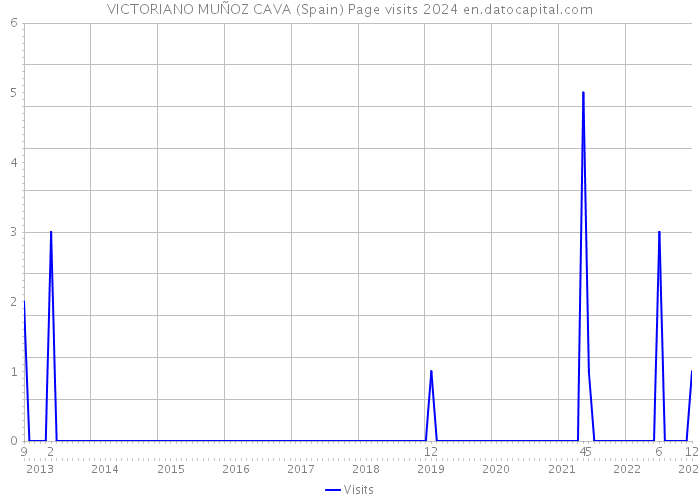 VICTORIANO MUÑOZ CAVA (Spain) Page visits 2024 