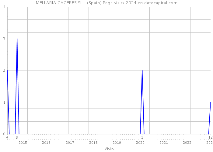 MELLARIA CACERES SLL. (Spain) Page visits 2024 