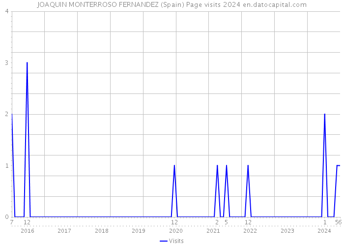 JOAQUIN MONTERROSO FERNANDEZ (Spain) Page visits 2024 
