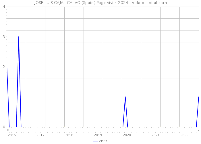 JOSE LUIS CAJAL CALVO (Spain) Page visits 2024 