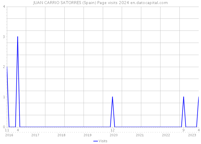 JUAN CARRIO SATORRES (Spain) Page visits 2024 