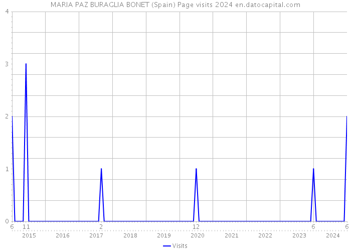 MARIA PAZ BURAGLIA BONET (Spain) Page visits 2024 