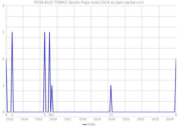 ROSA RUIZ TORMO (Spain) Page visits 2024 