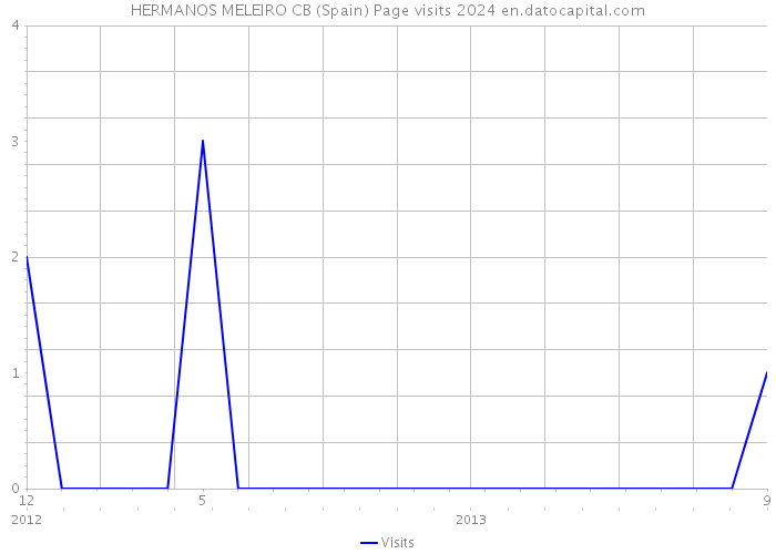 HERMANOS MELEIRO CB (Spain) Page visits 2024 
