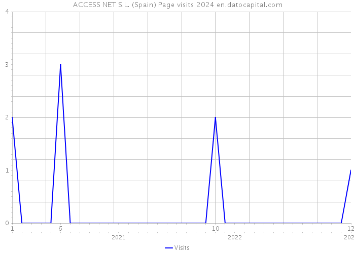 ACCESS NET S.L. (Spain) Page visits 2024 