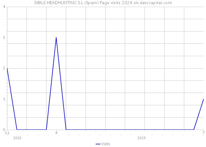 SIBILS HEADHUNTING S.L (Spain) Page visits 2024 