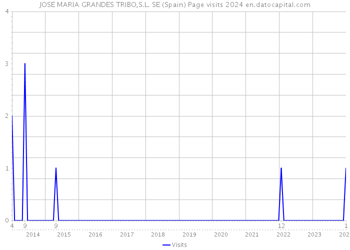 JOSE MARIA GRANDES TRIBO,S.L. SE (Spain) Page visits 2024 