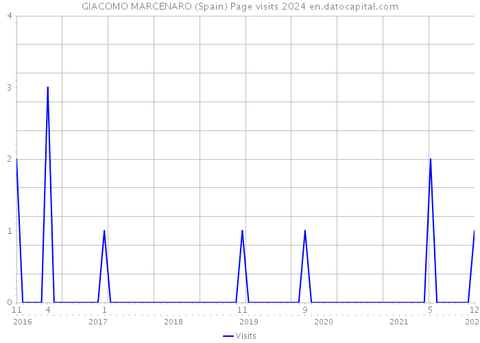 GIACOMO MARCENARO (Spain) Page visits 2024 