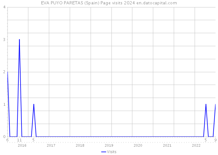 EVA PUYO PARETAS (Spain) Page visits 2024 