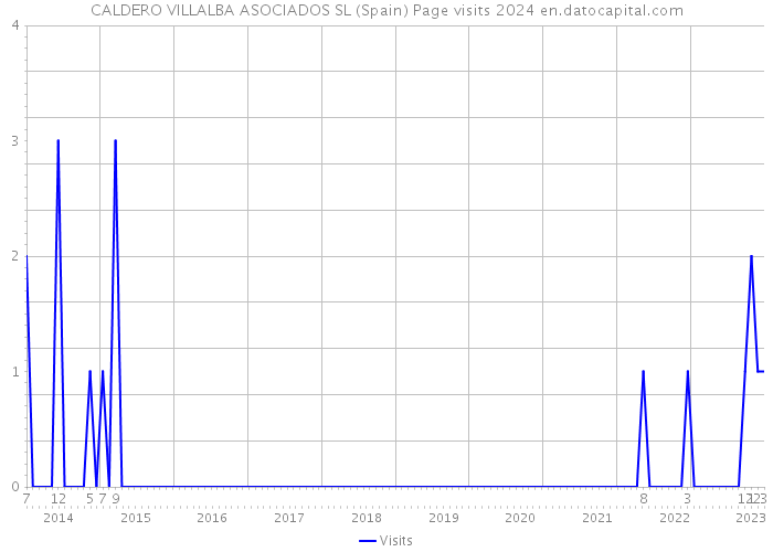 CALDERO VILLALBA ASOCIADOS SL (Spain) Page visits 2024 
