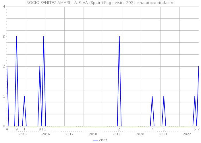 ROCIO BENITEZ AMARILLA ELVA (Spain) Page visits 2024 