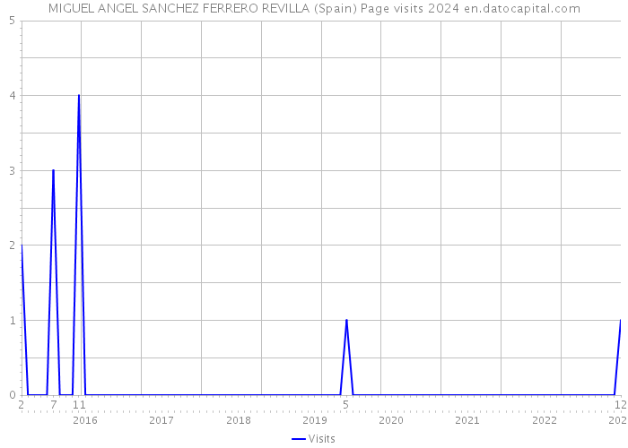 MIGUEL ANGEL SANCHEZ FERRERO REVILLA (Spain) Page visits 2024 