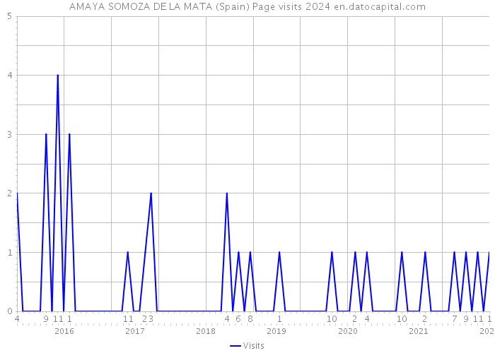 AMAYA SOMOZA DE LA MATA (Spain) Page visits 2024 
