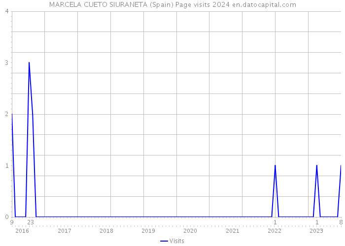 MARCELA CUETO SIURANETA (Spain) Page visits 2024 