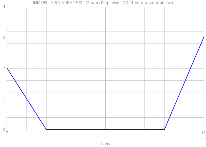 INMOBILIARIA ARRATE SL. (Spain) Page visits 2024 