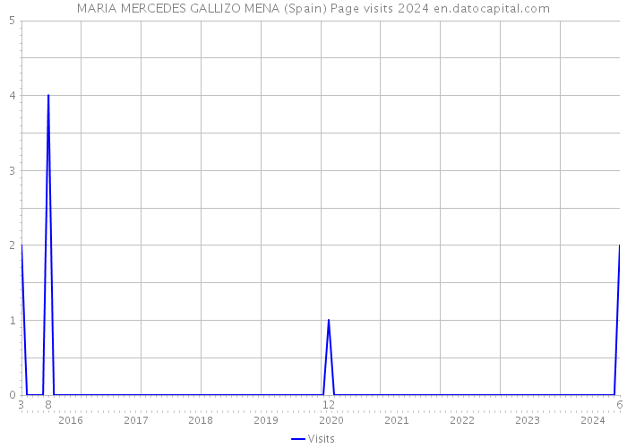 MARIA MERCEDES GALLIZO MENA (Spain) Page visits 2024 