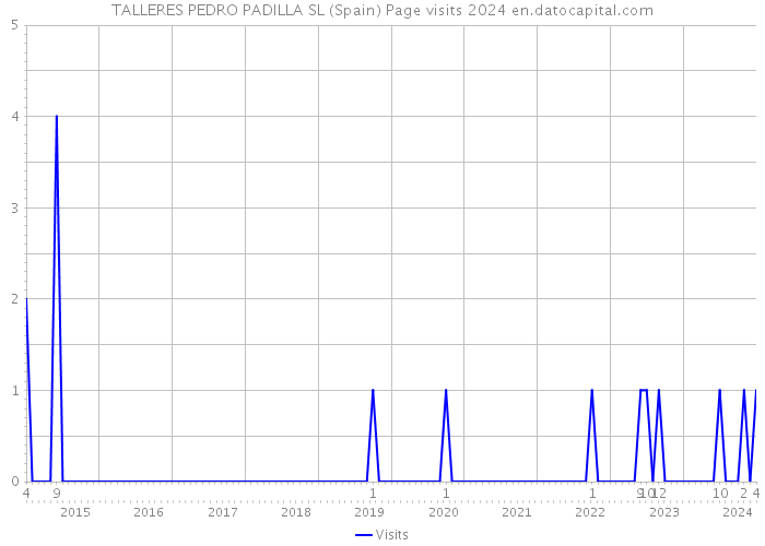 TALLERES PEDRO PADILLA SL (Spain) Page visits 2024 