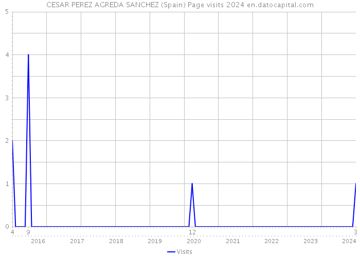 CESAR PEREZ AGREDA SANCHEZ (Spain) Page visits 2024 