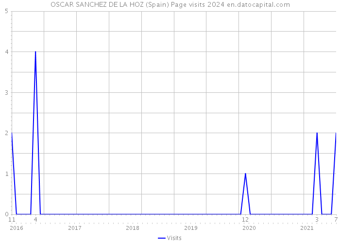 OSCAR SANCHEZ DE LA HOZ (Spain) Page visits 2024 