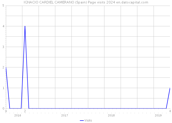 IGNACIO CARDIEL CAMERANO (Spain) Page visits 2024 