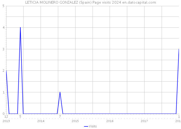 LETICIA MOLINERO GONZALEZ (Spain) Page visits 2024 