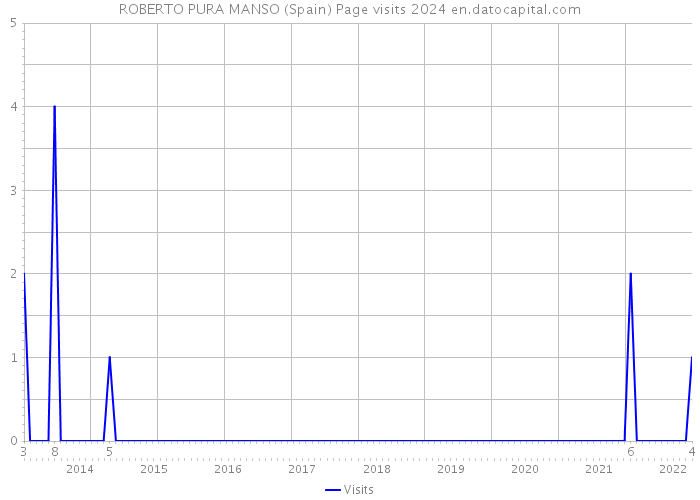 ROBERTO PURA MANSO (Spain) Page visits 2024 