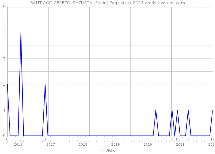 SANTIAGO CEREZO IRAZUSTA (Spain) Page visits 2024 