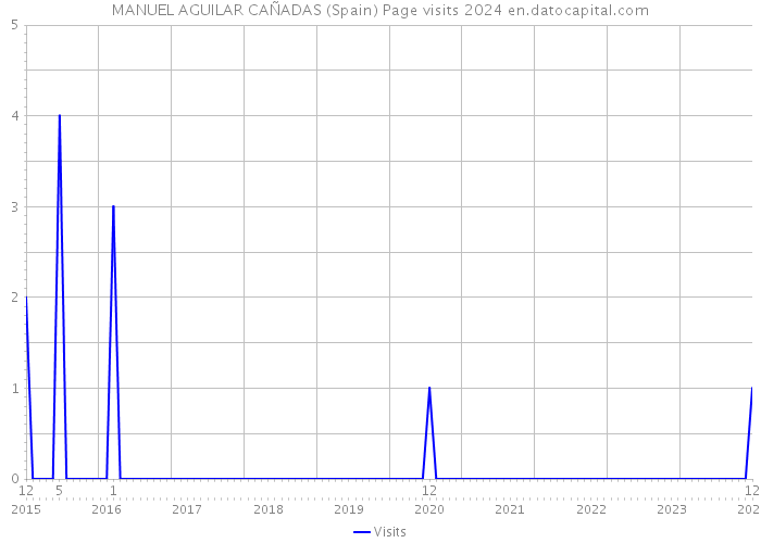 MANUEL AGUILAR CAÑADAS (Spain) Page visits 2024 