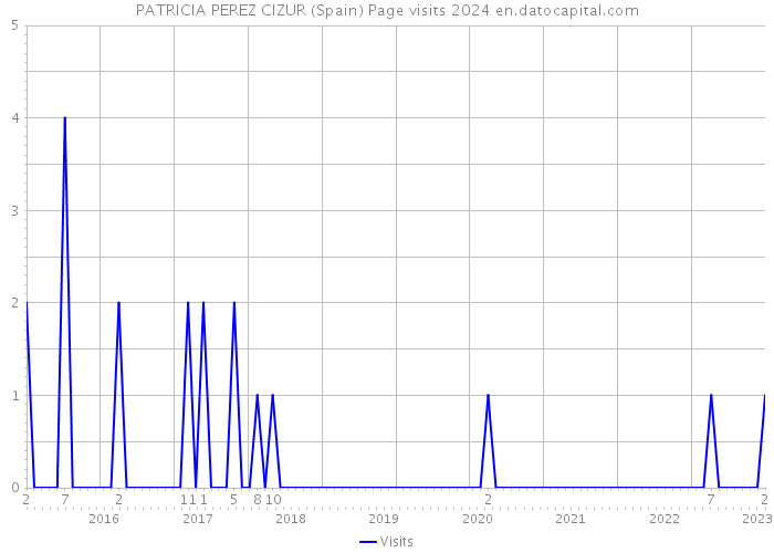 PATRICIA PEREZ CIZUR (Spain) Page visits 2024 