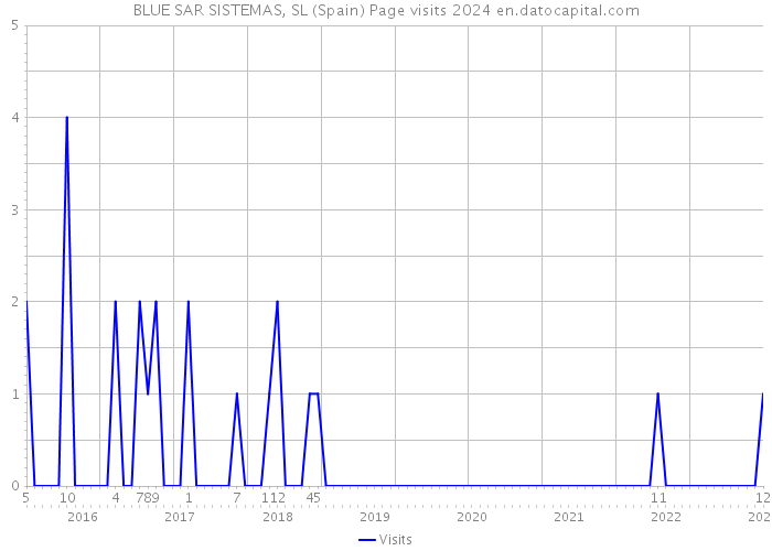 BLUE SAR SISTEMAS, SL (Spain) Page visits 2024 