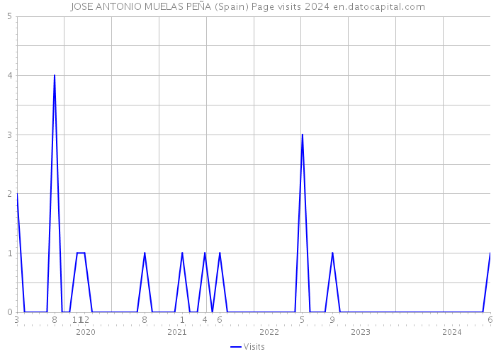 JOSE ANTONIO MUELAS PEÑA (Spain) Page visits 2024 