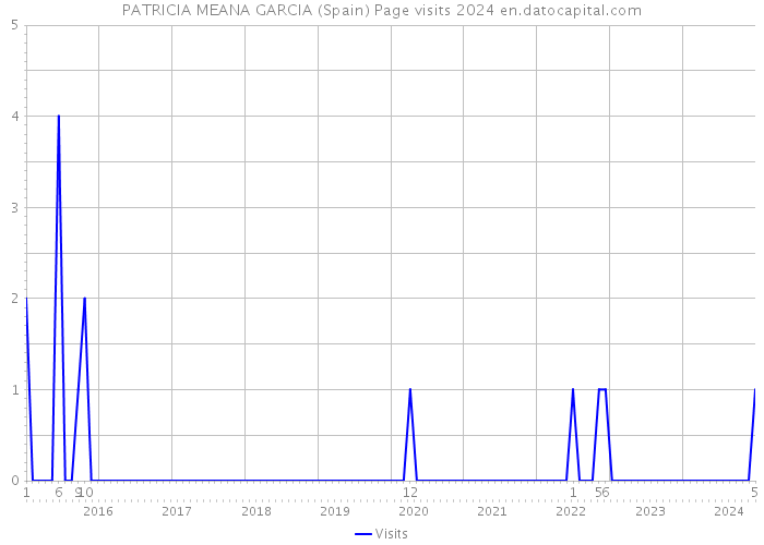 PATRICIA MEANA GARCIA (Spain) Page visits 2024 