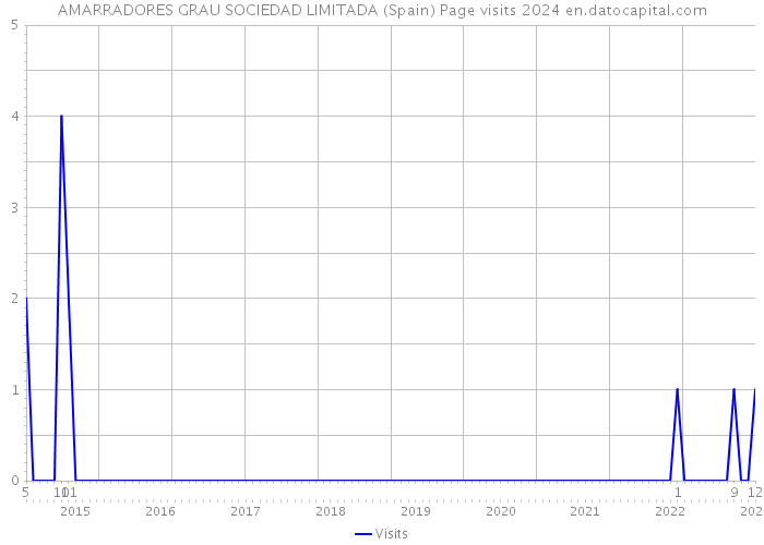 AMARRADORES GRAU SOCIEDAD LIMITADA (Spain) Page visits 2024 