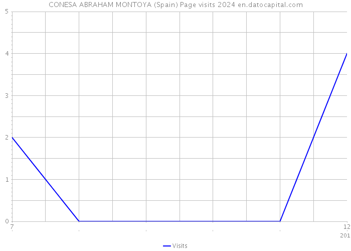 CONESA ABRAHAM MONTOYA (Spain) Page visits 2024 