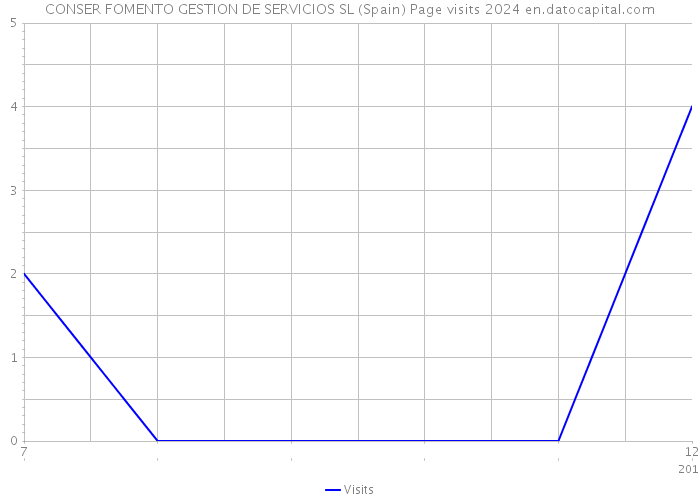 CONSER FOMENTO GESTION DE SERVICIOS SL (Spain) Page visits 2024 