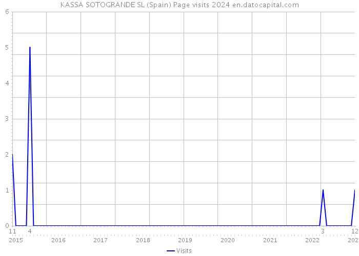 KASSA SOTOGRANDE SL (Spain) Page visits 2024 