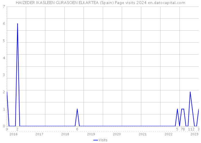 HAIZEDER IKASLEEN GURASOEN ELKARTEA (Spain) Page visits 2024 