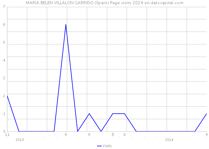 MARIA BELEN VILLALON GARRIDO (Spain) Page visits 2024 