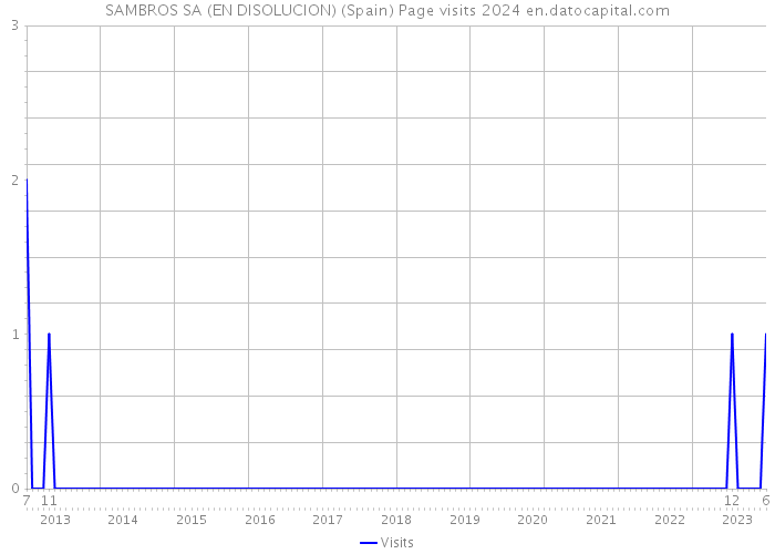 SAMBROS SA (EN DISOLUCION) (Spain) Page visits 2024 