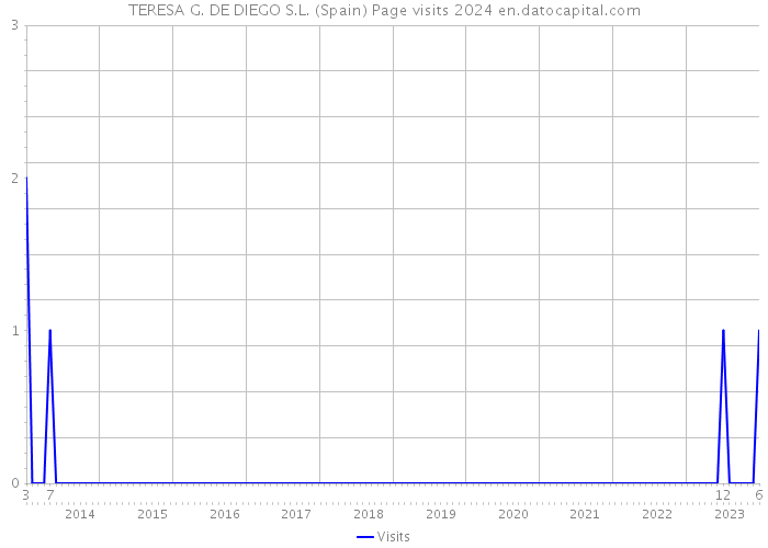 TERESA G. DE DIEGO S.L. (Spain) Page visits 2024 